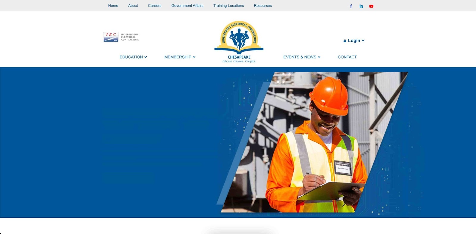 IEC Chesapeake homepage