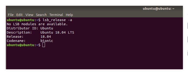 Ubuntu version.