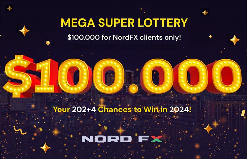 NordFX Launches the 2024 Mega Super Lottery with $100,000 Prize Pool