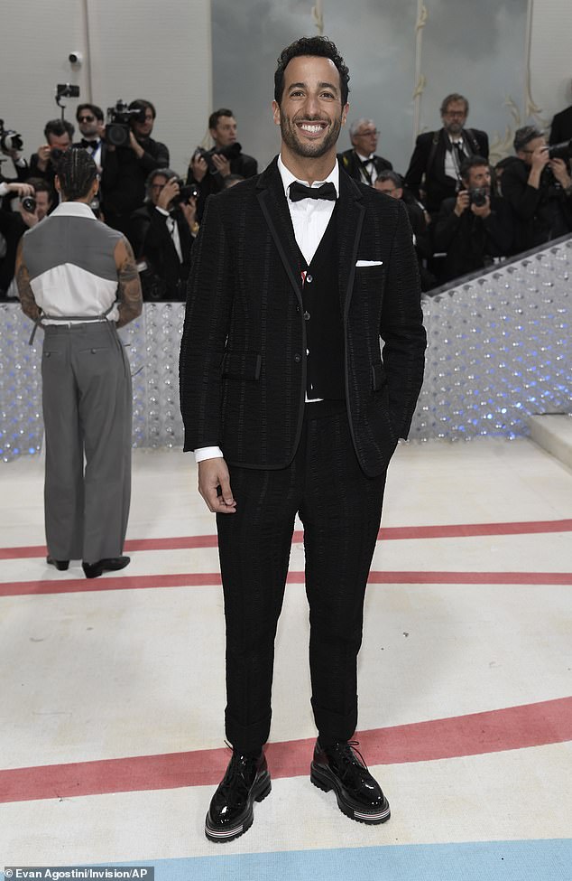 Aussie F1 star Daniel Ricciardo makes shock Met Gala red ...