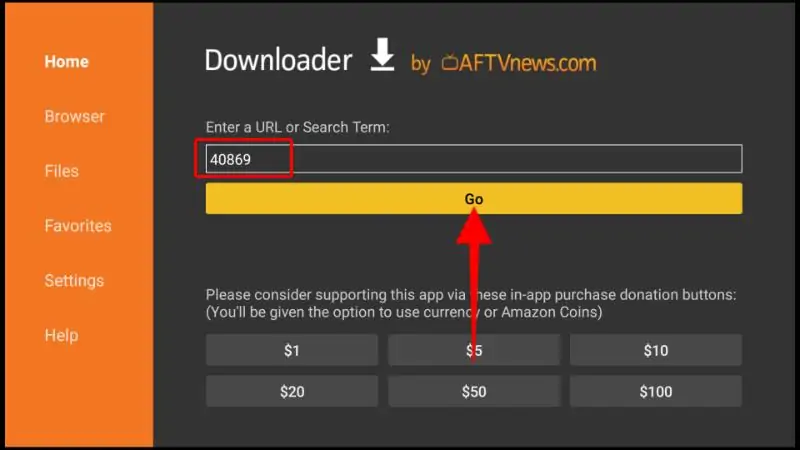 Unlinked Code in der Downloader-App