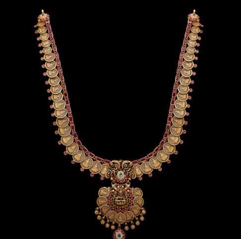 Latest temple deals jewellery necklace designs