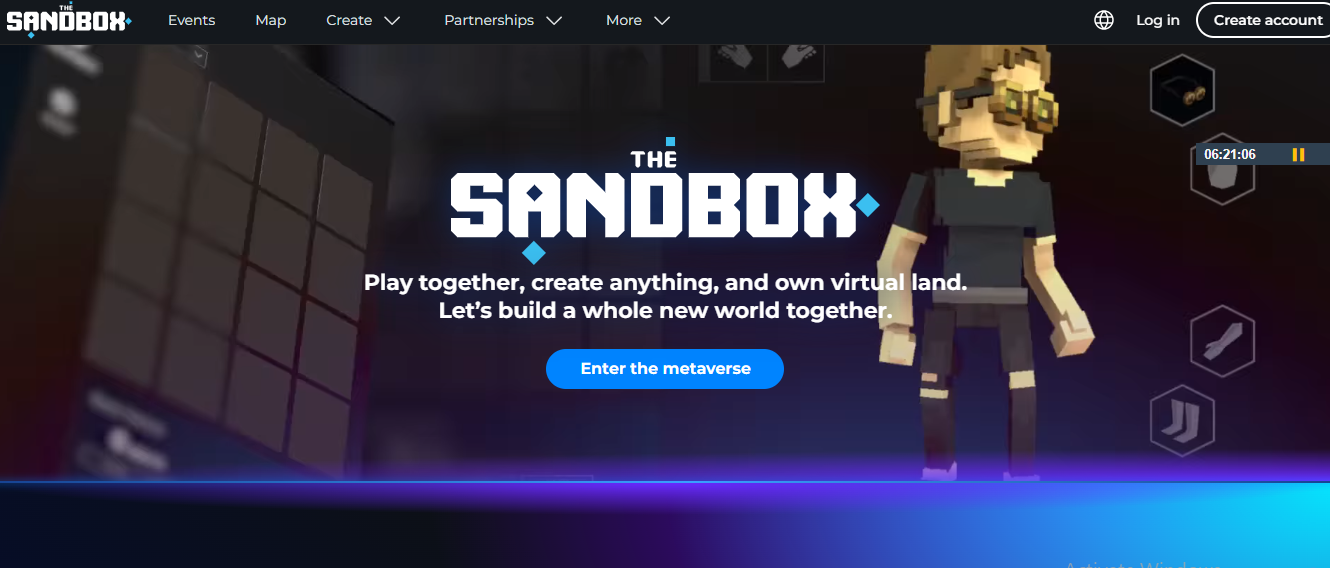 The Sandbox Web3 app