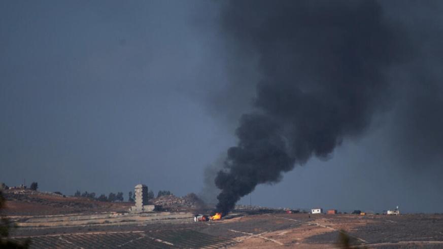 Khói lửa tại khu biên giới Israel-Liban. Ảnh ngày 23/11/2023.