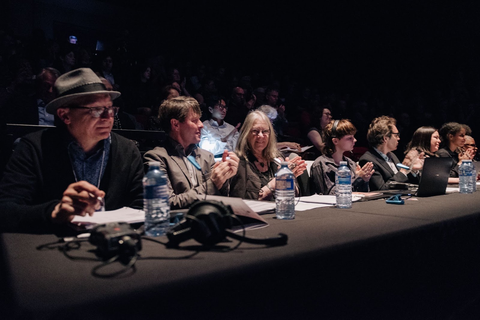 The judges are seated, eager to mark their scores…