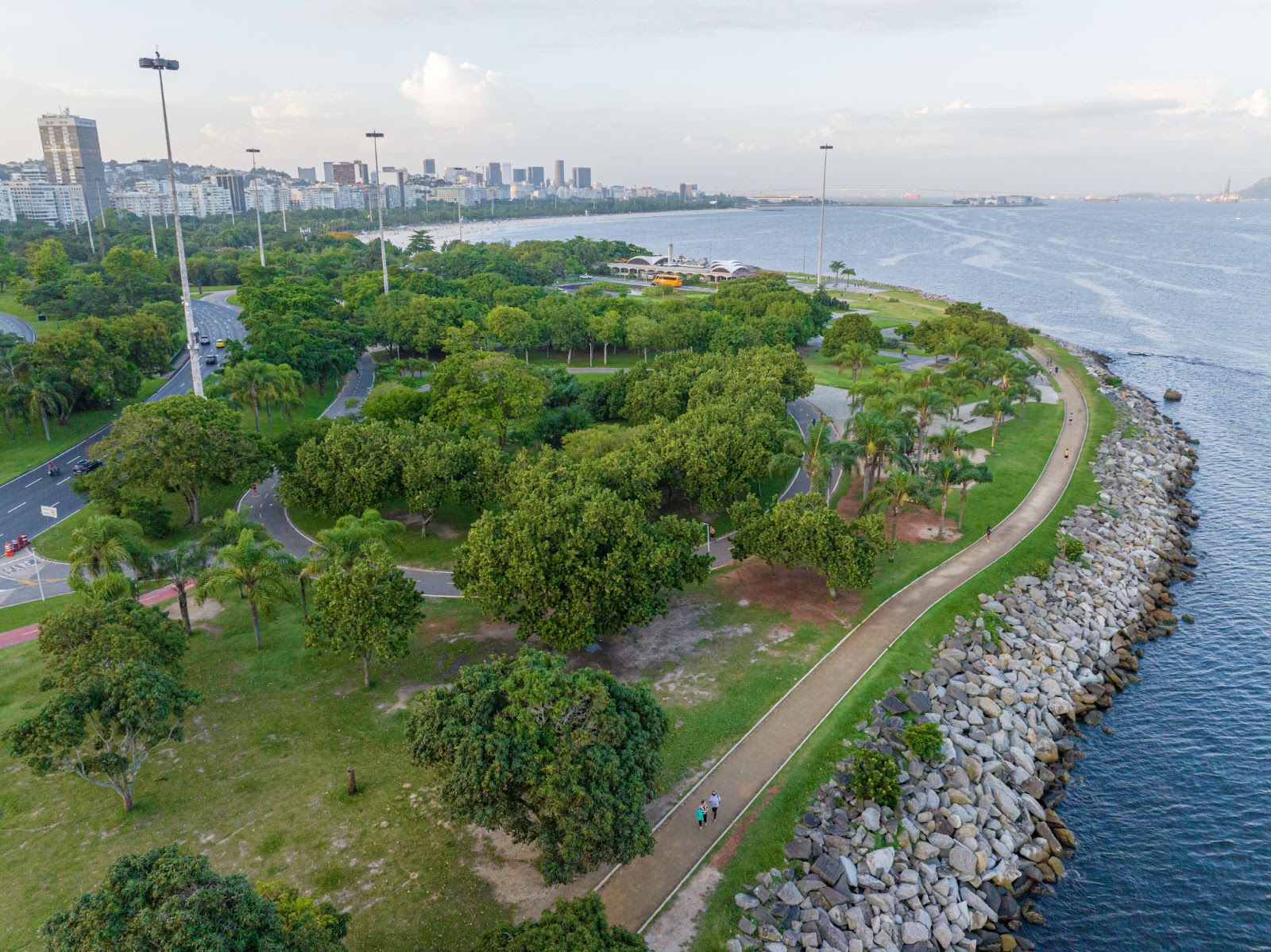 Orla do Aterro do Flamengo, no Rio de Janeiro