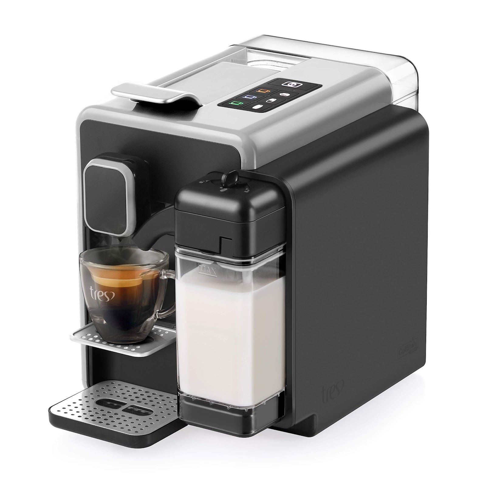 Máquina de Café Expresso e Bebidas Quentes com Leite 110V, Três BARISTA S22, Prata 110 Volts Prata