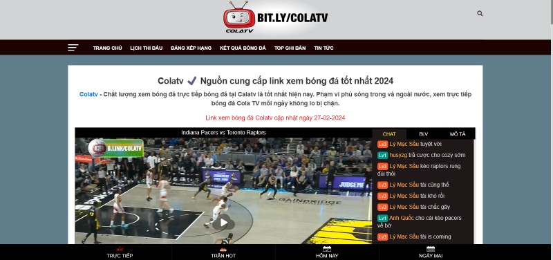 Cách truy cập vào trang xem bóng đá trực tuyến ColaTV đơn giản nhất