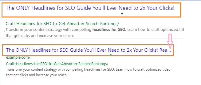 Examples of Headlines for SEO