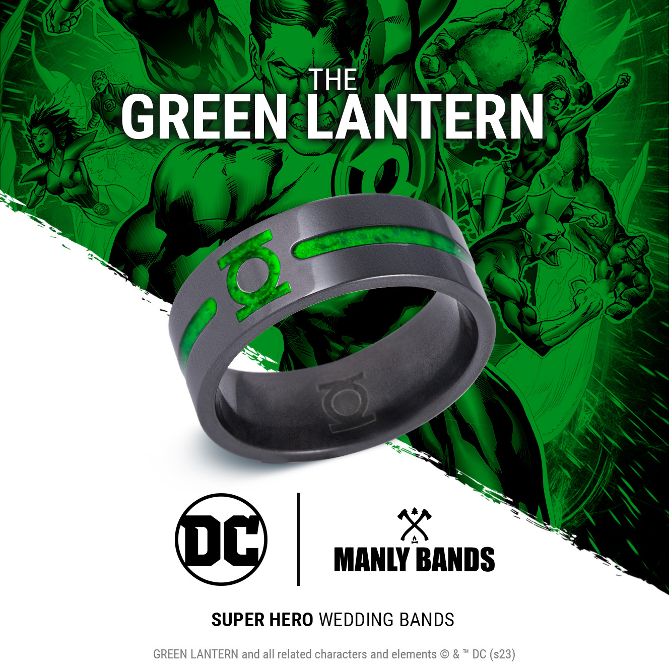 Green lantern sales wedding band