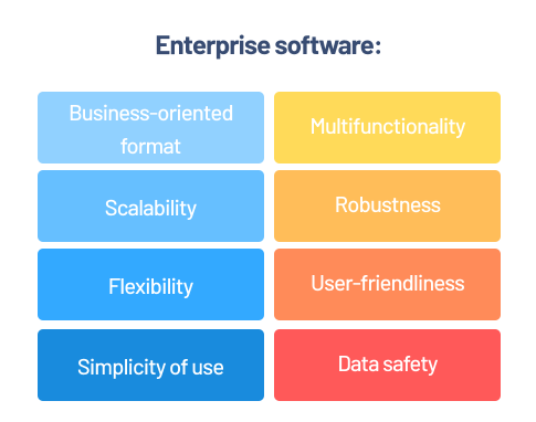 Enterprise software key qualities