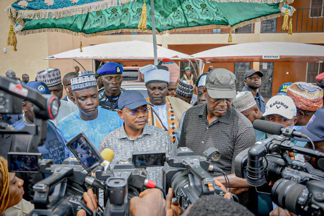 Governor Usman Ododo visits Confluence University of Science and Technology after abduction of students