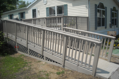 top deck stair designs and materials handicap accessible ramps custom built michigan