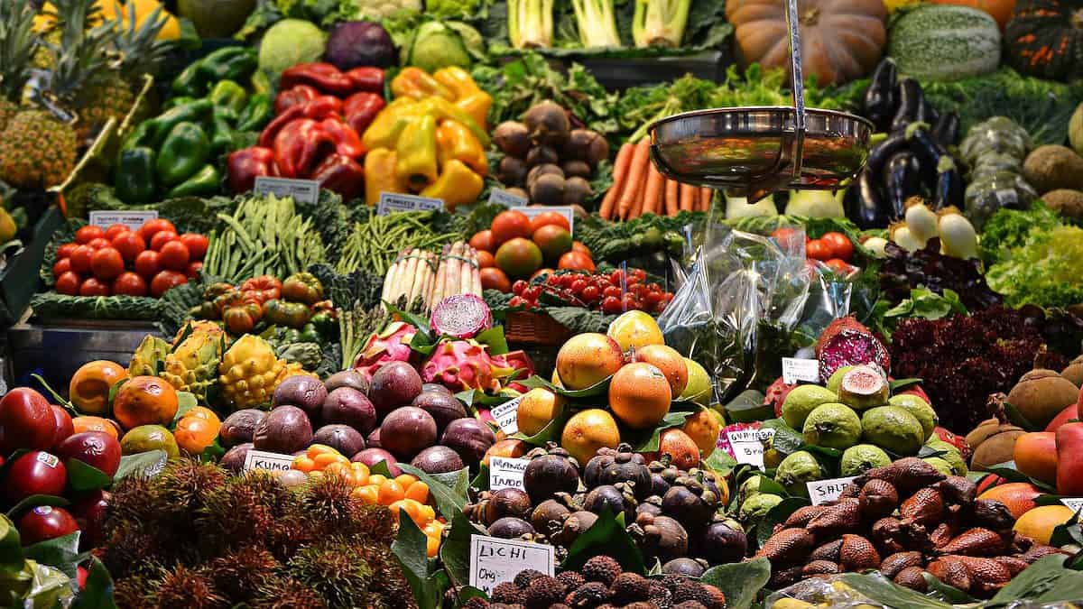 assorted fruits at the market