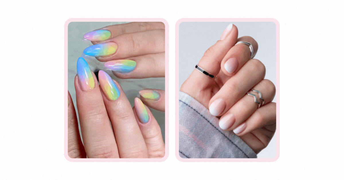 two Ombre Nail Designs