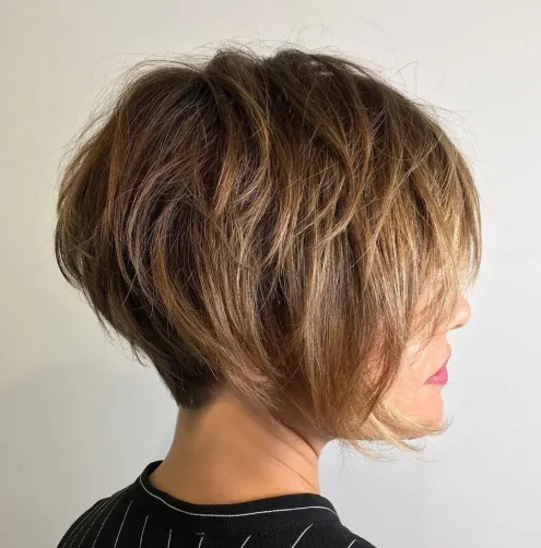 Piece-y Layers and a Messy Pixie Bob