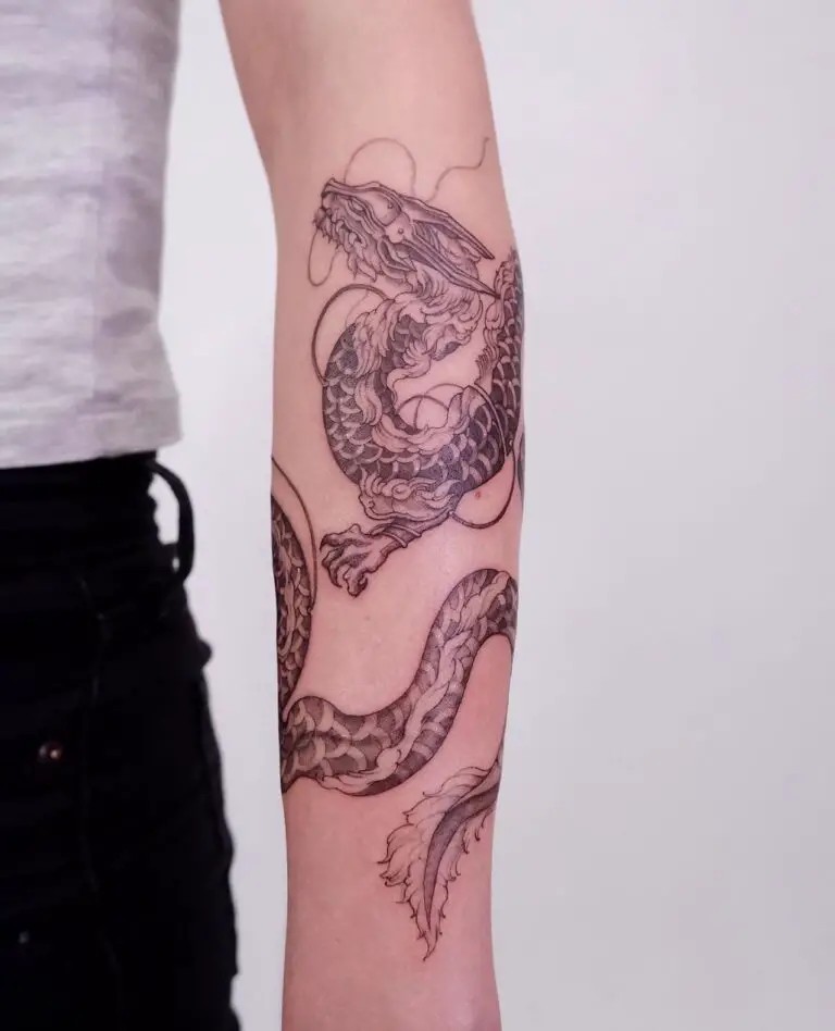 Serpent Styled Wraparound Tattoo