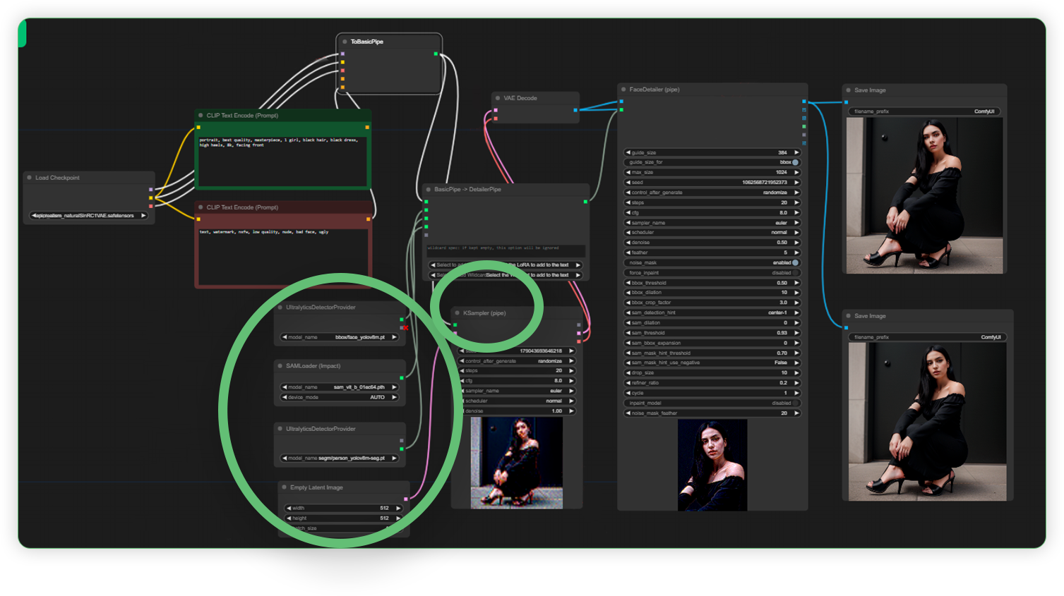 ComfyUI Face Detailer