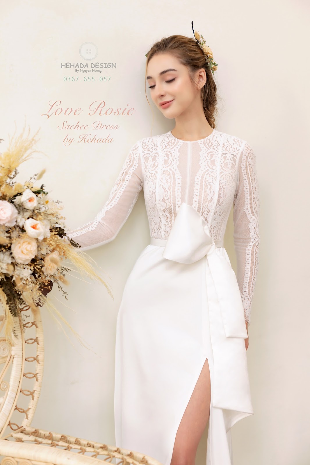 Thiết kế chi tiết váy cưới Sachee V2