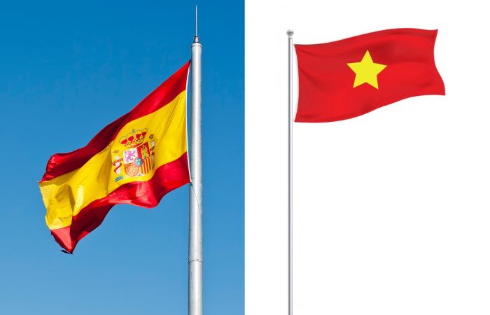 The Embassy of Spain in Vietnam - Flags