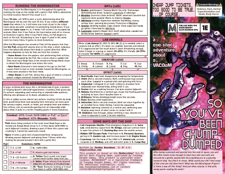Small, blurry image of a mockup of one side of the adventure pamphlet.