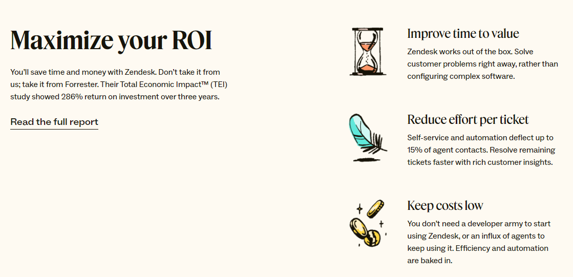 Maximize your ROI with Zendesk