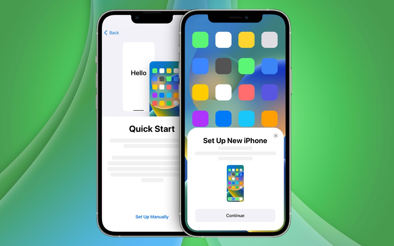 Transfer Data through Quick Start  - How to transfer data from iPhone to iPhone

