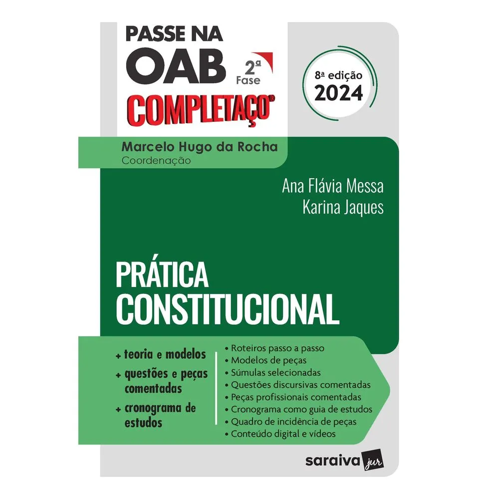capa Passe na OAB 2ª Fase – Completaço – Prática Constitucional – 8ª Edição