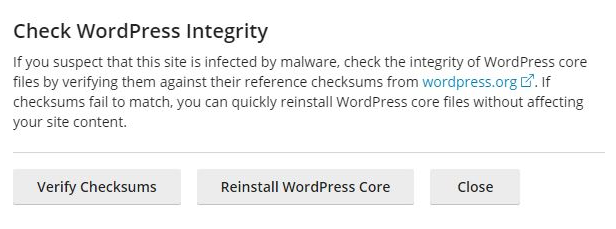 WordPress Integrity