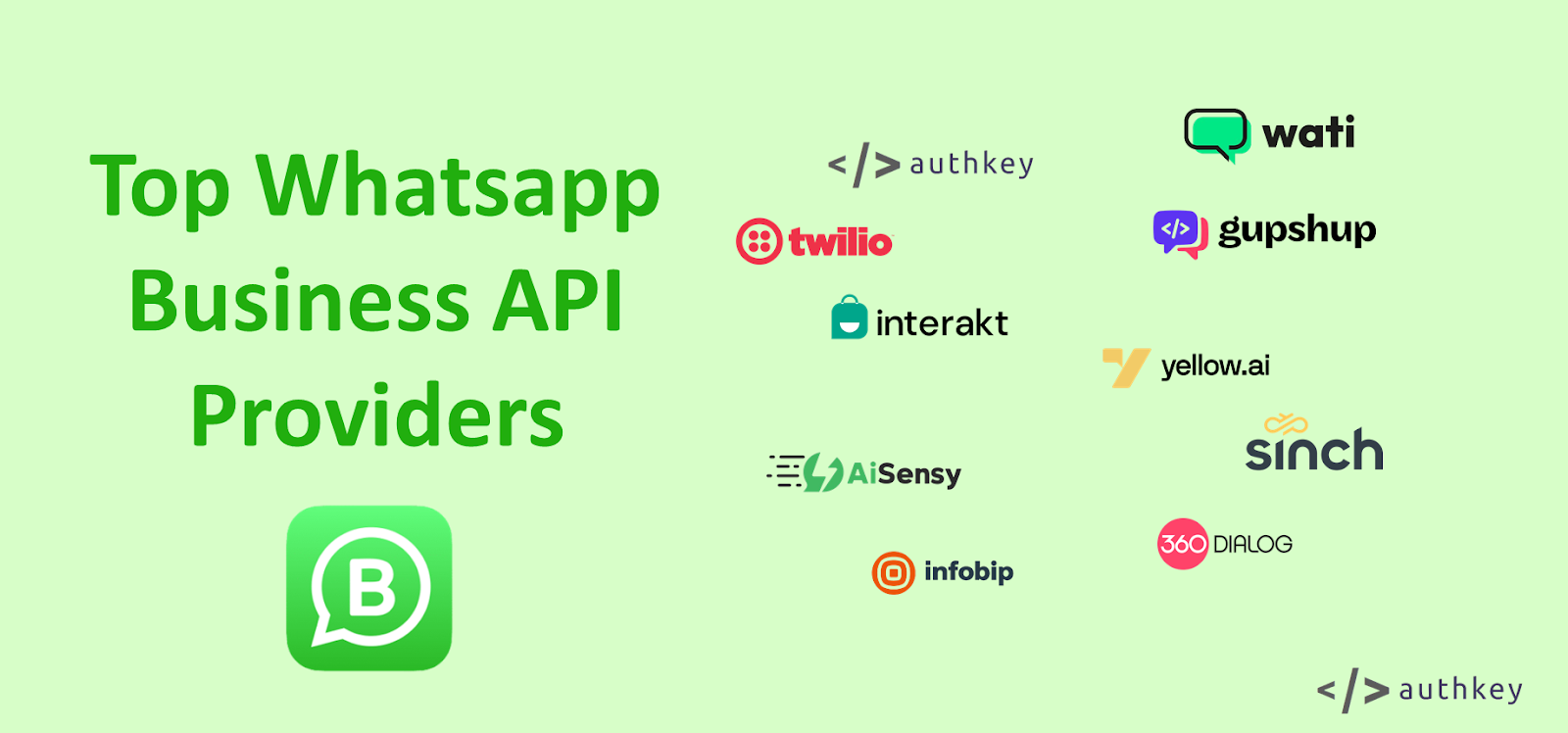 Top WhatsApp Business API Providers- Authkey Blog