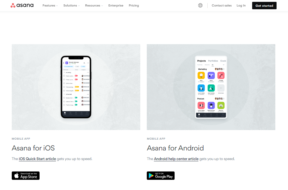 Mobile Apps for Asana