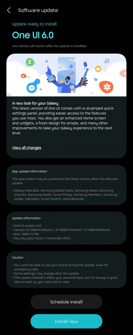 Installer One UI 6.0 sous Android 14 sur Galaxy Tab S8 et Galaxy A73