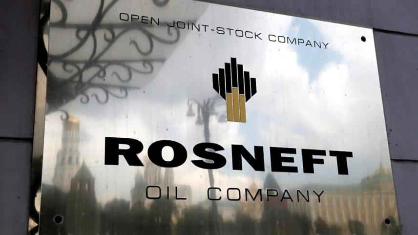 Ảnh minh họa : Logo tập đoàn dầu mỏ Rosneft của Nga.