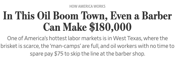 Oil boom town