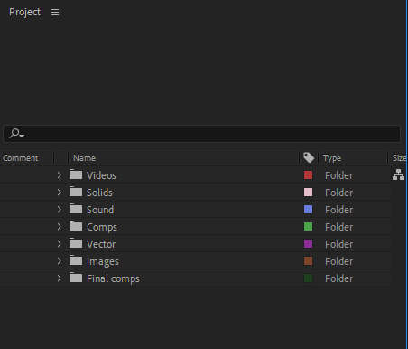 Labeling Folders and Footages