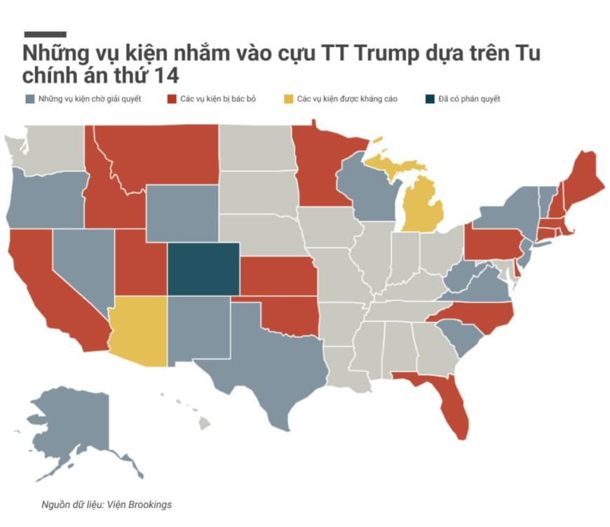 4 mặt trận chính trong cuộc xung đột bầu cử đang diễn ra của cựu Tổng thống Trump