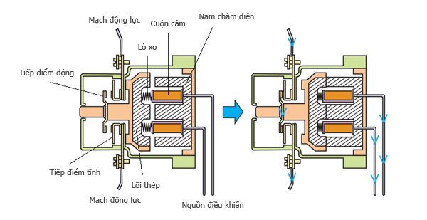 Contactor (Khởi động từ) là gì, cấu tạo và ứng dụng của Contactor