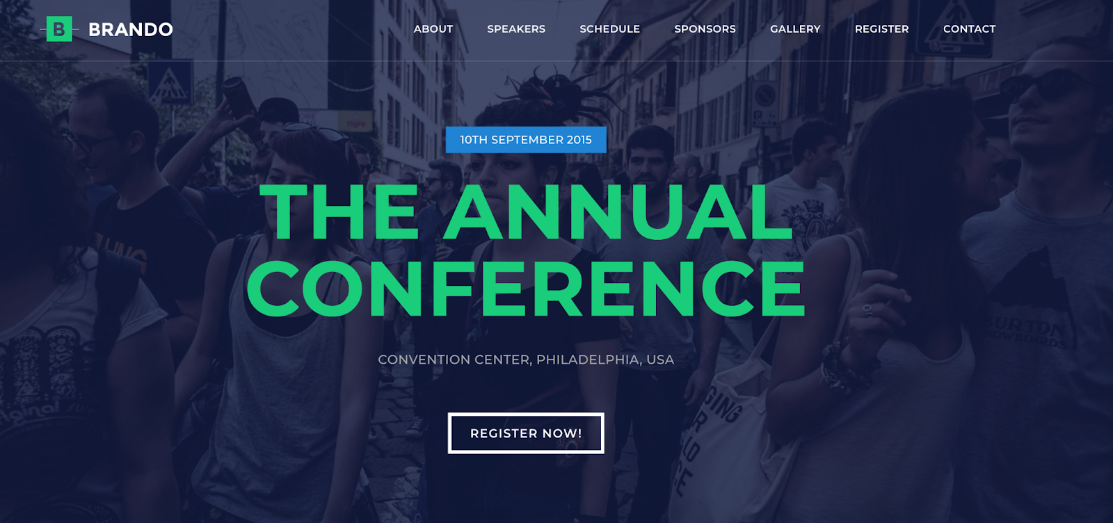 best wordpress event themes, Brando