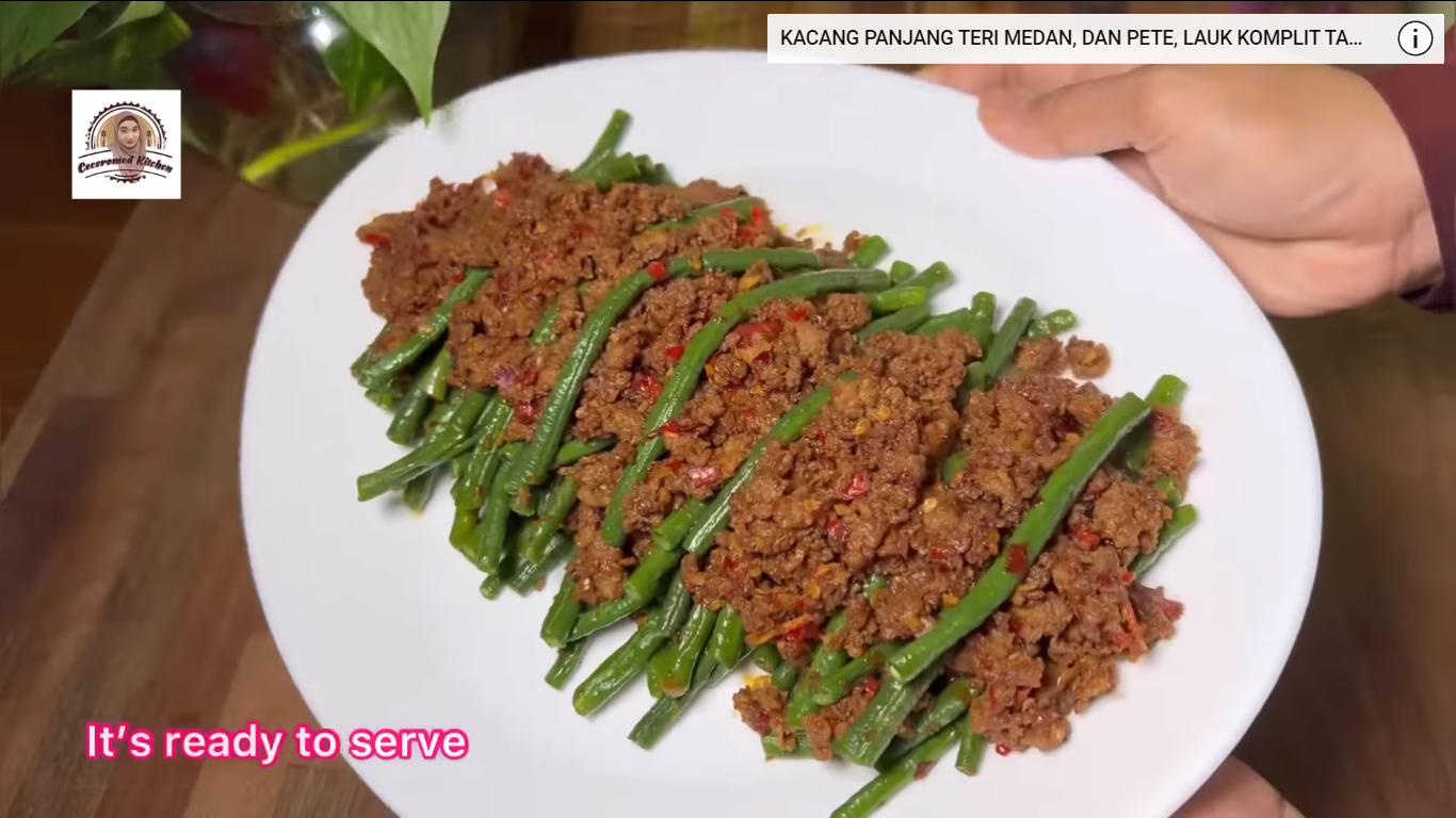 resep makanan simple kacang panjang tumis daging