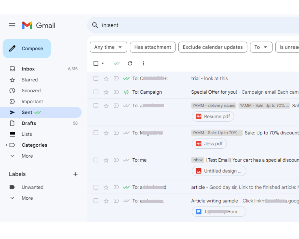 Mailsuite email tracking adds only check marks to the email account, ensuring it does not change your Gmail experience 