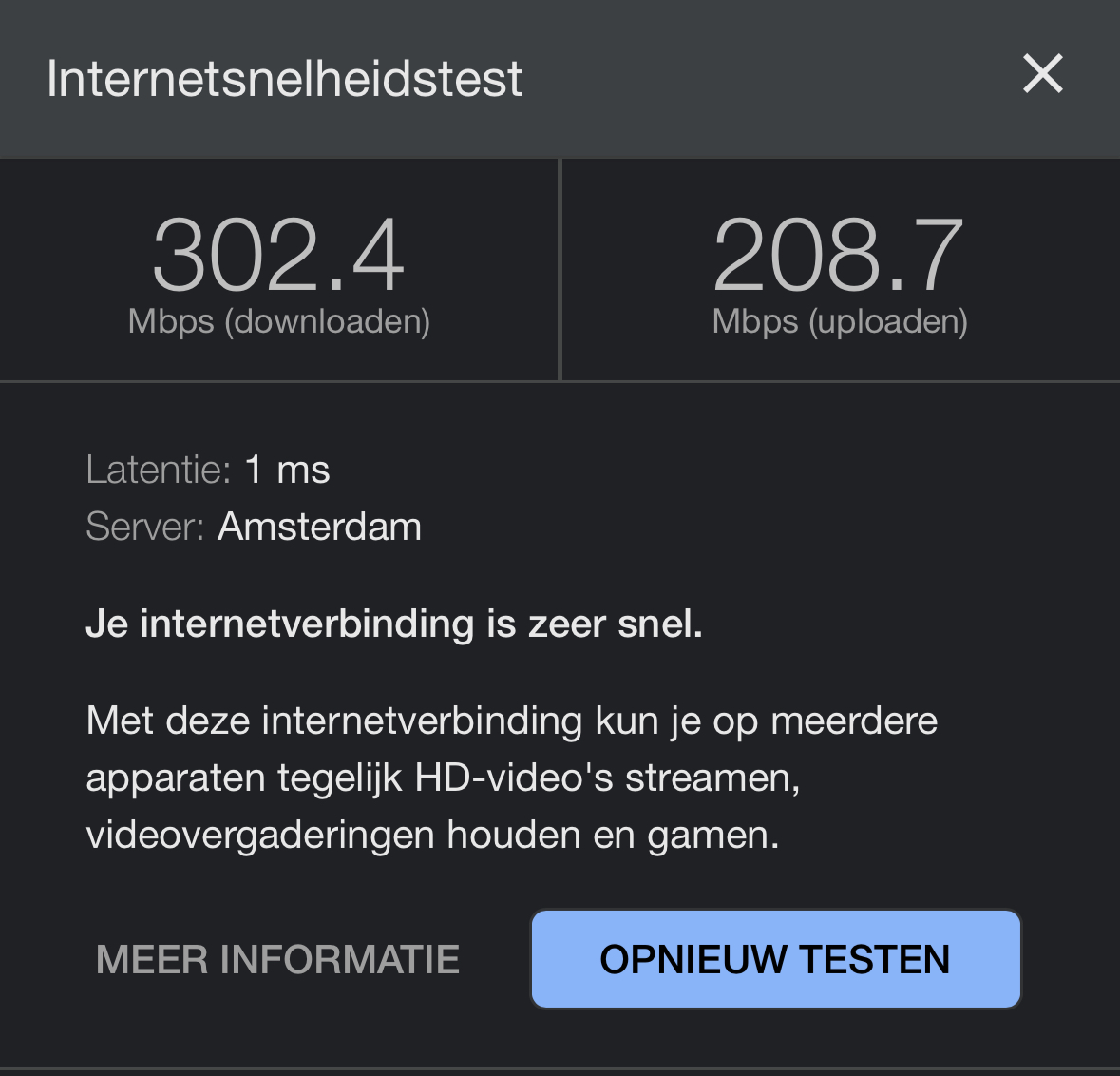 wifi test beneden