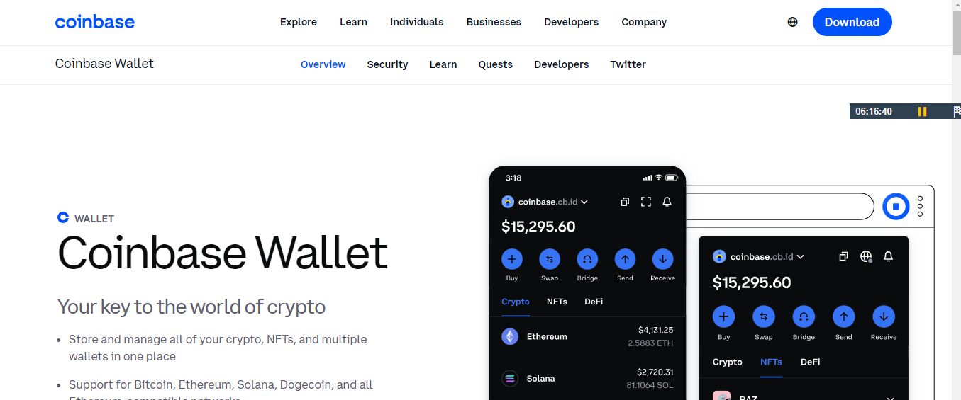 Coinbase Wallet Web3 App
