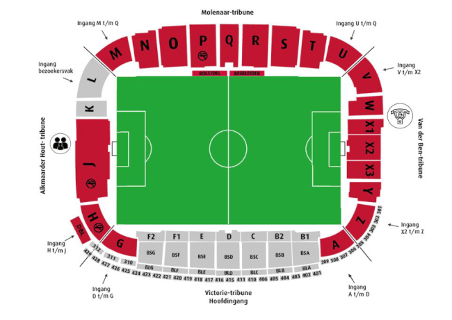 AFAS Stadium Seating Plan