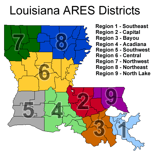 LA Section ARES Districts