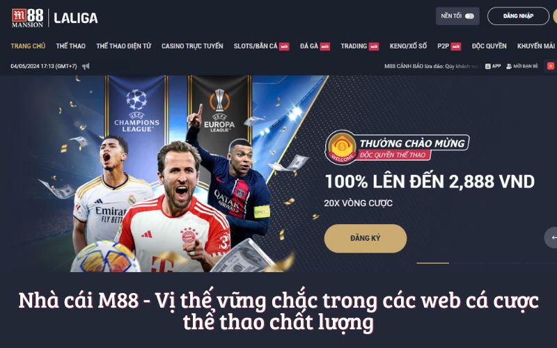 Nhà cái M88 - Vị thế vững chắc trong các web cá cược thể thao chất lượng