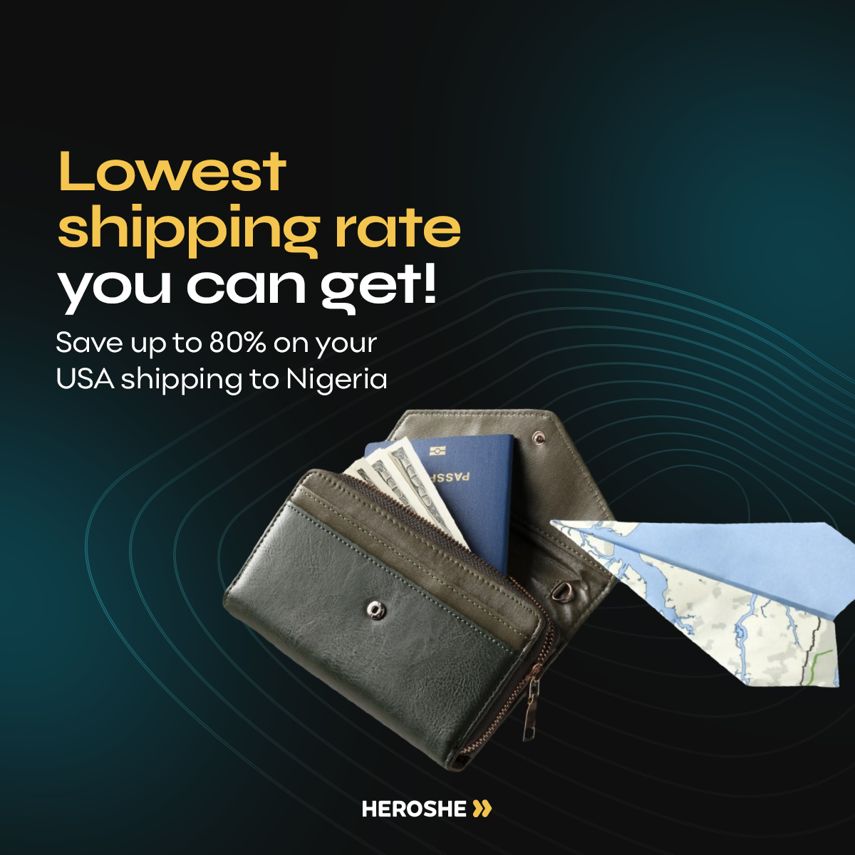 lowest shipping rate with heroshe