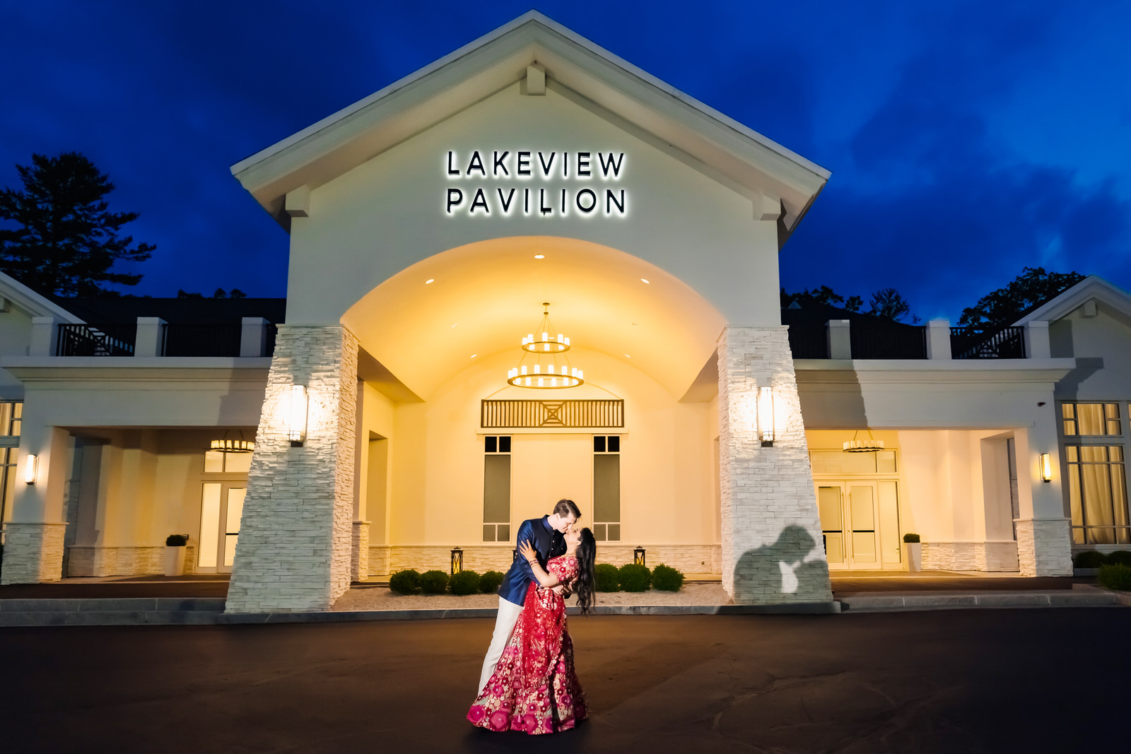 Lakeview Pavilion Photo of the bride and groom by Boston Wedding Photographer Nicole Chan Photography