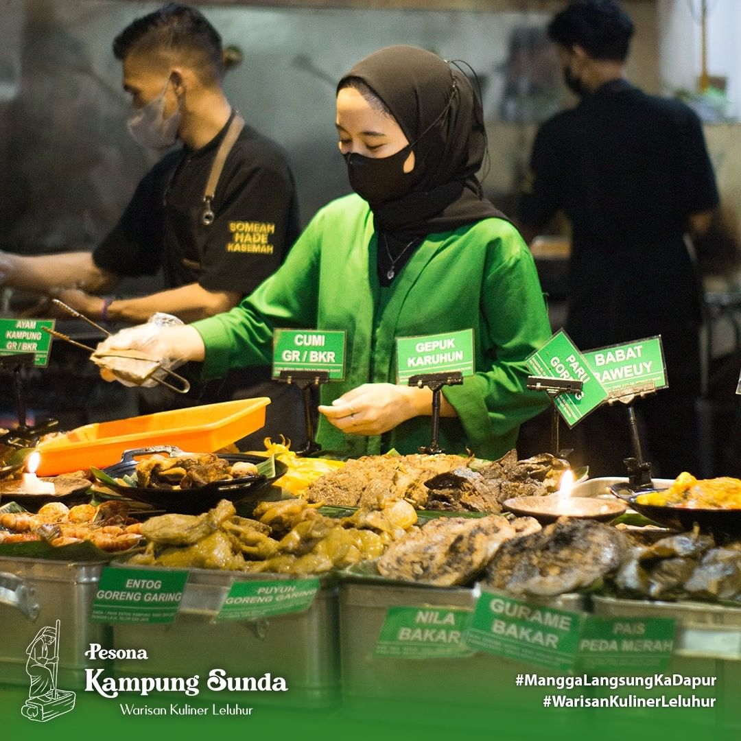 tempat kuliner hits bandung Pesona Kampung Sunda