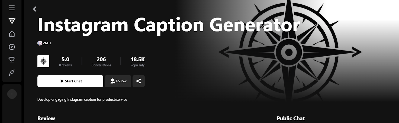 FlowGPT's Instagram Caption Generator