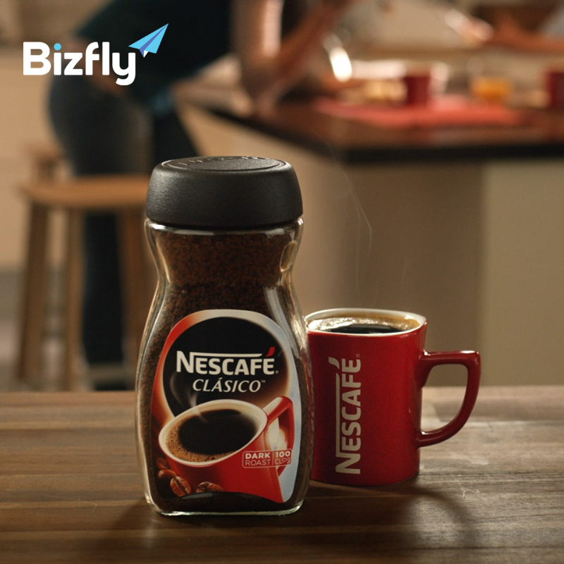 Nescafe là thương hiệu cafe, thức uống nổi tiếng thuộc tập đoàn Nestlé 